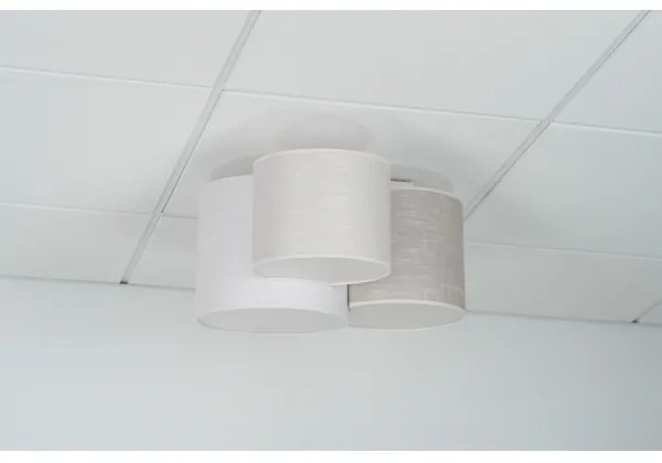 Brilagi - Stropné svietidlo SNAKE 3xE27/15W/230V sivá/krémová