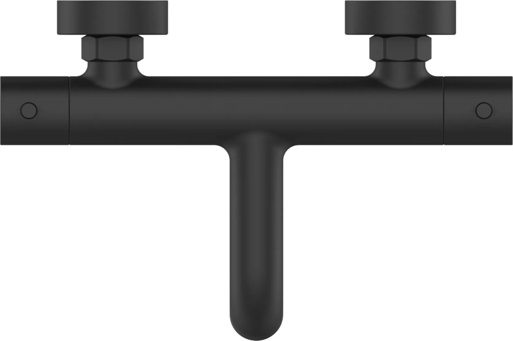 Invena Termora, termostatická vaňová batéria, čierna matná, INV-BT-W1-004-V