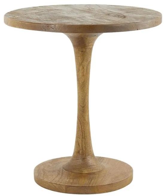 Okrúhly drevený bistro stolík Bicaba - Ø50*55 cm