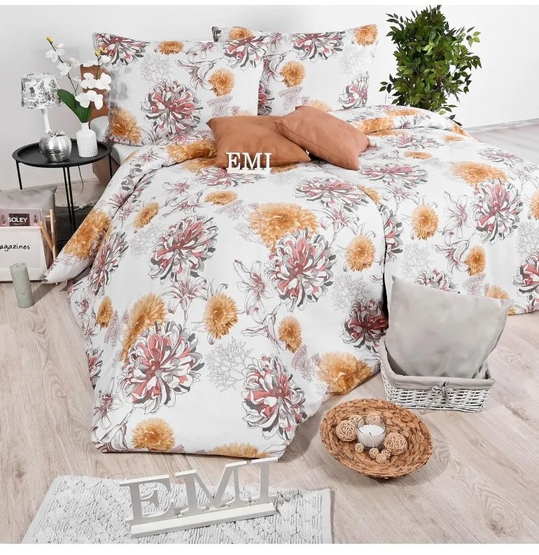 Obliečky Sofia satén EMI, Štandardný set jednolôžko obsahuje 1x 140x200 + 1x 70x90