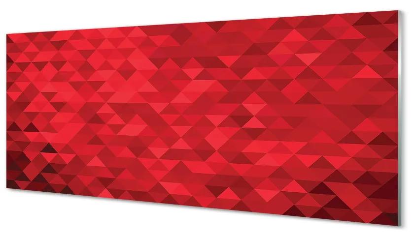 Obraz plexi Červené vzor trojuholníky 120x60 cm
