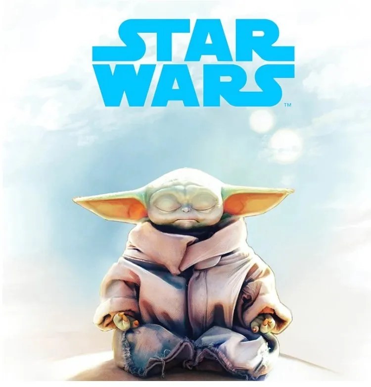 Detské obliečky  Star Wars Baby Yoda 140x200/70x90 cm