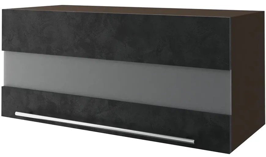 Skrinka do kuchyne Malmo Ares black W4BS/80 LAM  lava