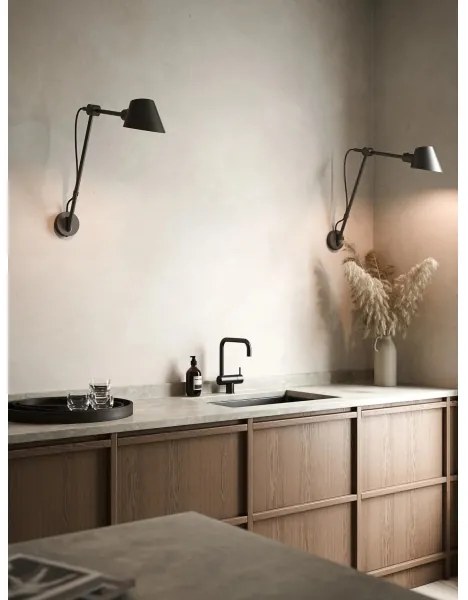 Nordlux - Nástenné svietidlo STAY 1xE27/60W/230V čierne