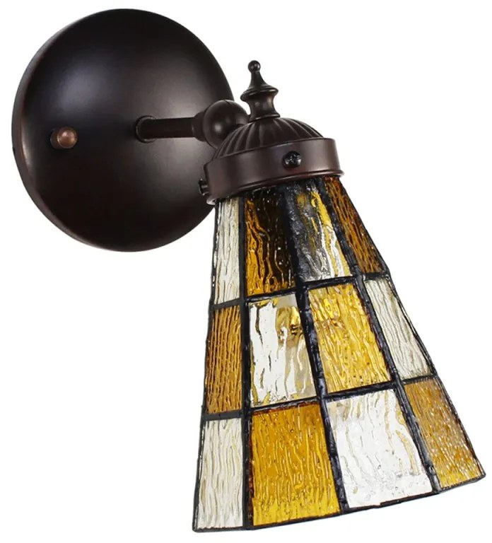 Vitrážová lampa nástenná 17*23 SKAT