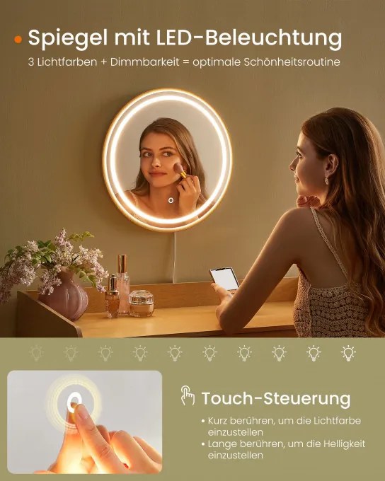 Toaletný stolík so zrkadlom RVT007Y01