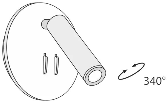 Maytoni C176-WL-01-6W-W - LED Nástenné bodové svietidlo IOS LED/9W/230V biela