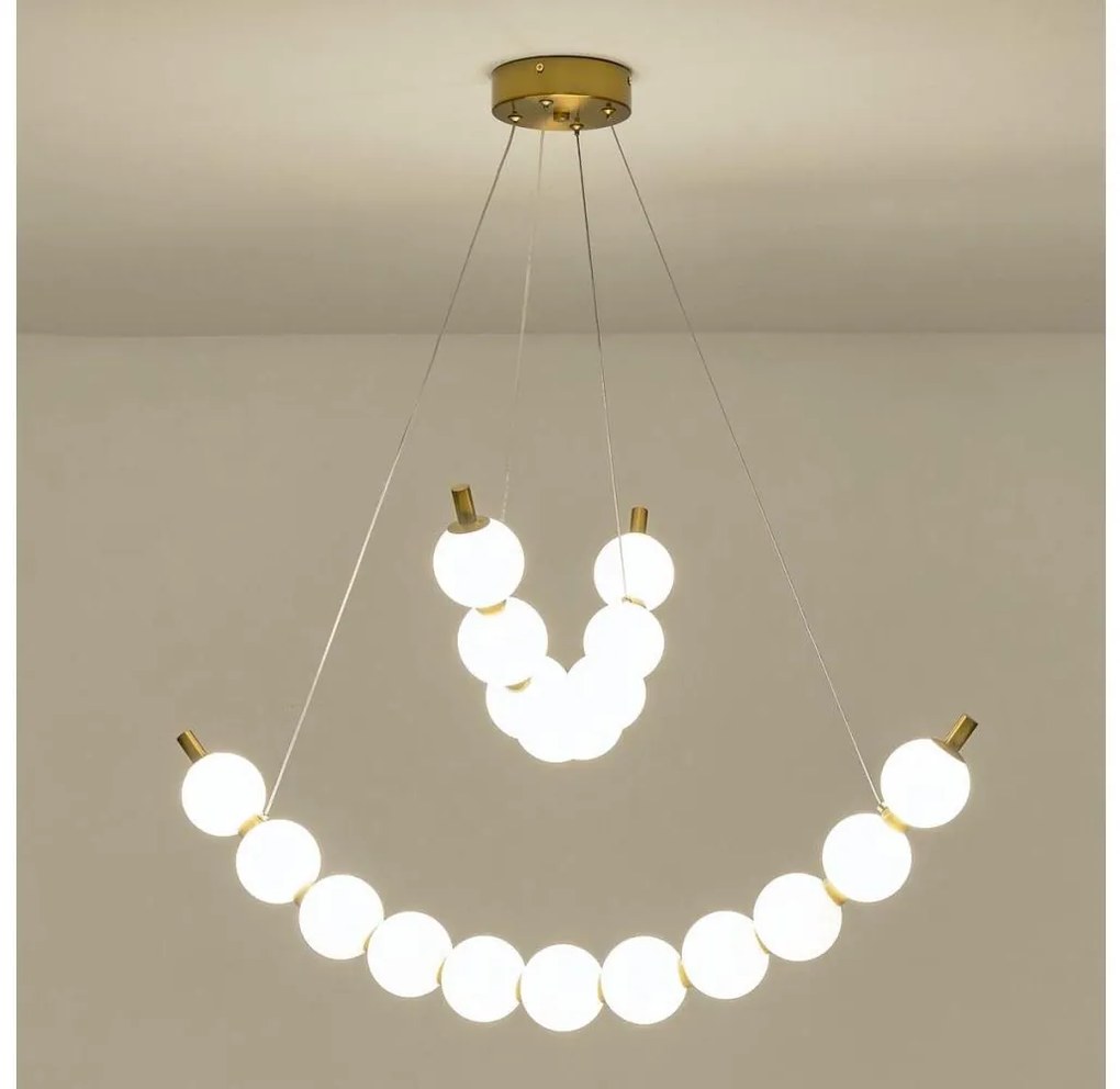 LED Luster na lanku LED/19W/230V 3000K