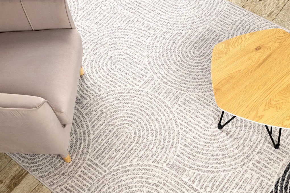 Koberec vlnený ANGEL 7901 / 52022 geometrický béžovo-sivý