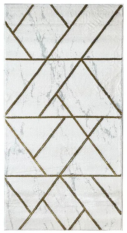 Koberec Frisee Diamond 2,0/2,9 A0052 biela/zlatá