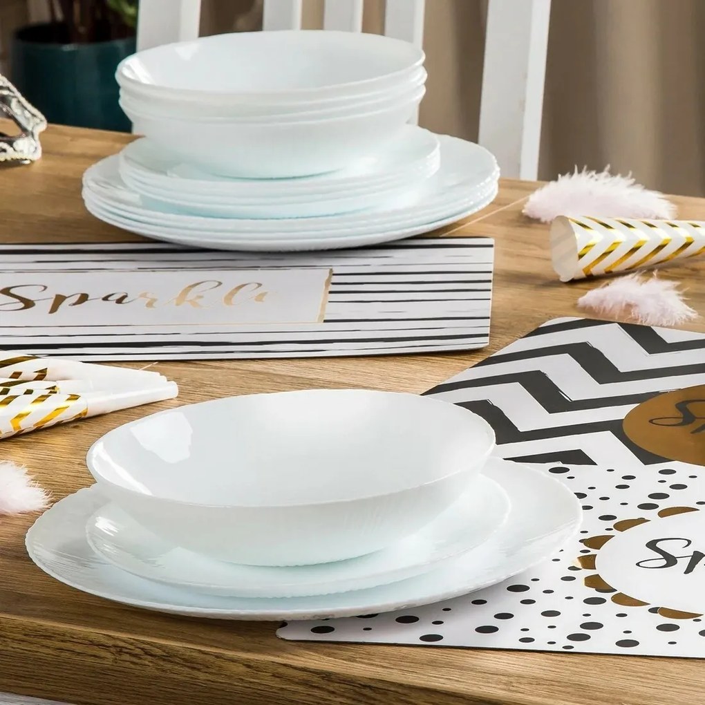 Bormioli Rocco 18-dielna jedálenská súprava Coconut