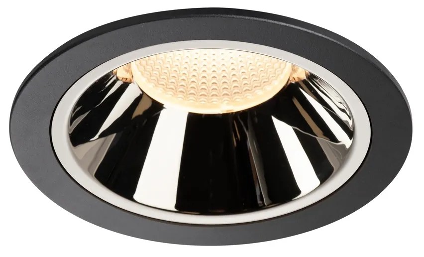 Stropné svietidlo SLV NUMINOS® DL XL vnitřní LED zápustné stropné svietidlo čierna/chrom 3000 K 20° 1004011