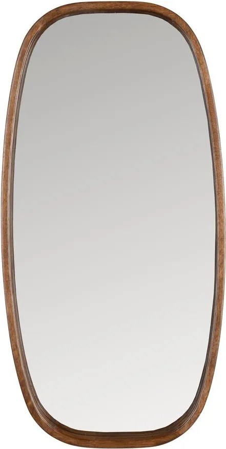 Nástenné zrkadlo s dreveným rámom 40x80 cm Nyko – White Label