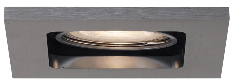 Sada 6 moderných zapustených bodových svetiel Gunmetal GU10 50mm okrúhle naklápacie - Qure