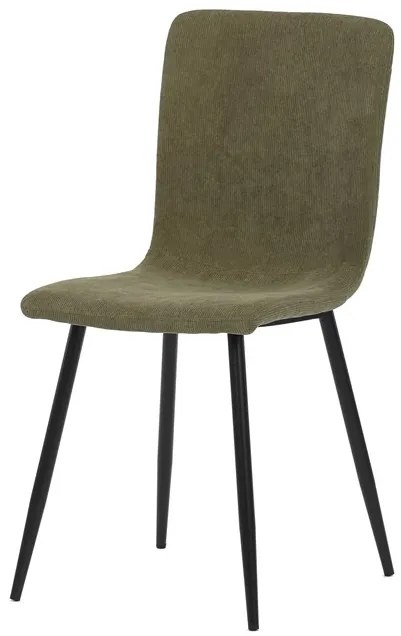 BONTEC Jedálenská stolička, zelená, menčestrová látka, DCL-964 GRN2 Farba: Biela