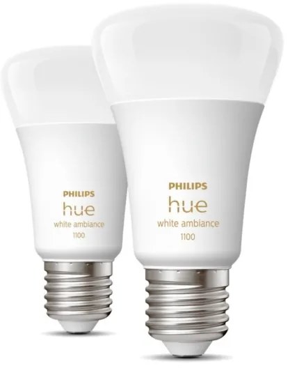 SADA 2xLED Stmievateľná žiarovka Philips Hue WHITE AMBIANCE E27/8W/230V 2200-6500K