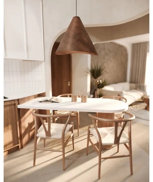 MAXLIGHT P0548 - Luster na lanku SAKURA 1xE27/60W/230V pr. 33,5 cm orech