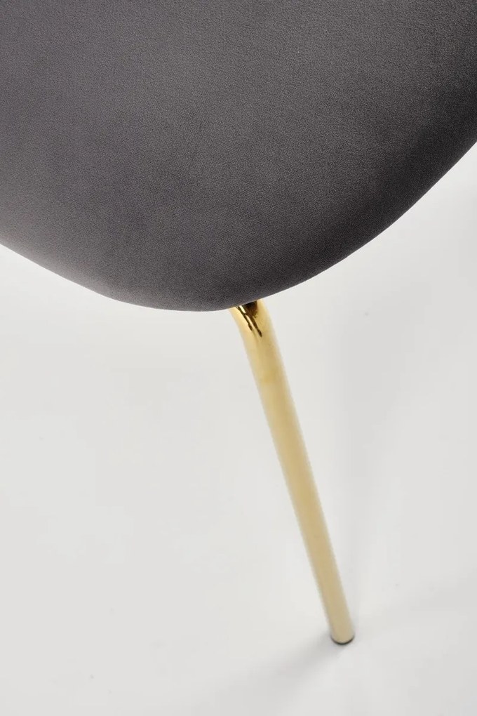 JEDÁLENSKÁ STOLIČKA SENNA SIVÁ + ZLATÉ NOHY