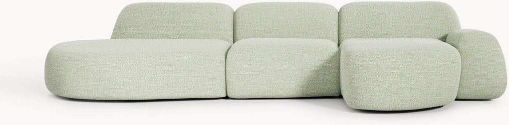 Modulárna buklé rohová pohovka Wolke (4-miestna)