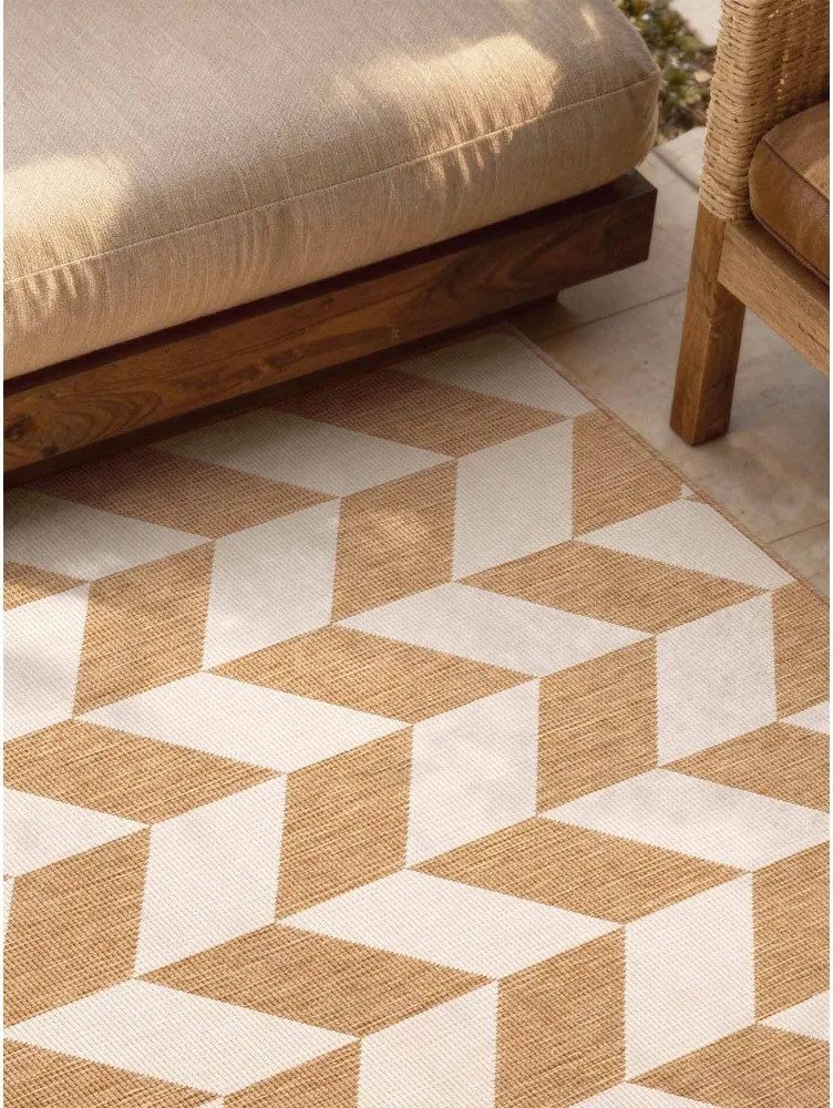 Krémovobiely/v prírodnej farbe vnútorný a vonkajší koberec 120x170 cm Haringey Terrick – Ted Baker