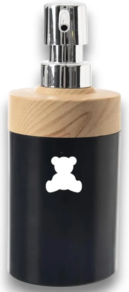 Označto Štítok/nálepka do kúpeľne - Medvedík Farba písma: Strieborná