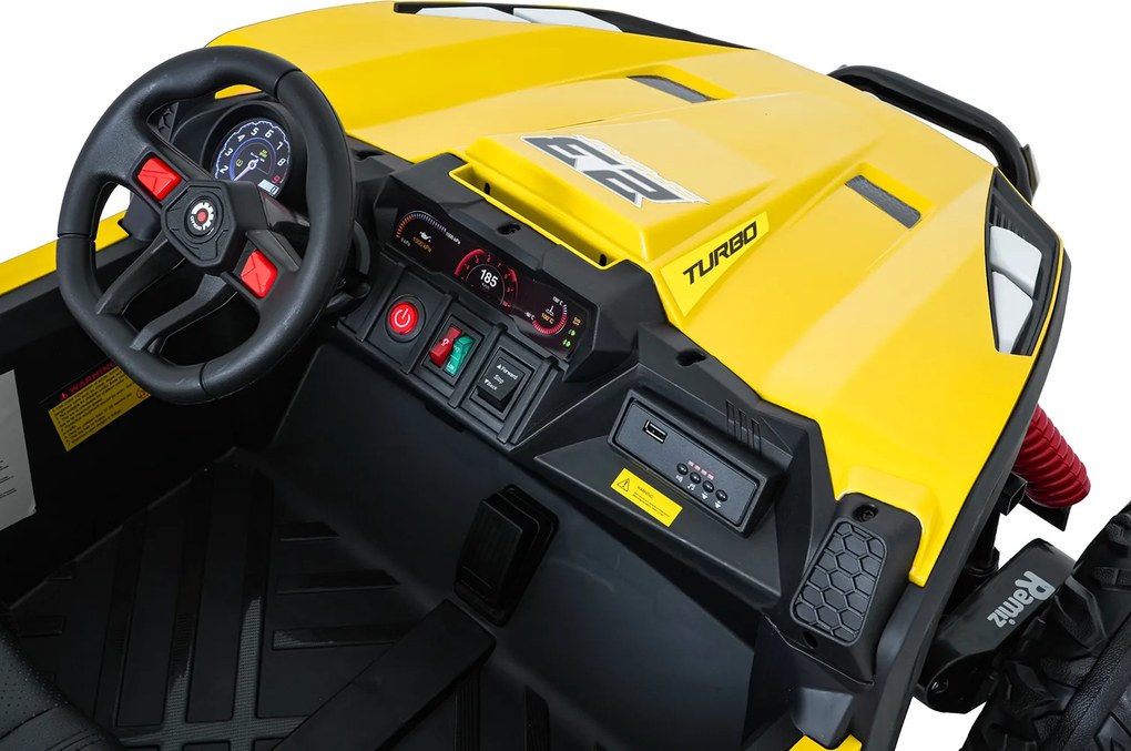 Ramiz Elektrická bugina TURBO 23 pre deti žltá