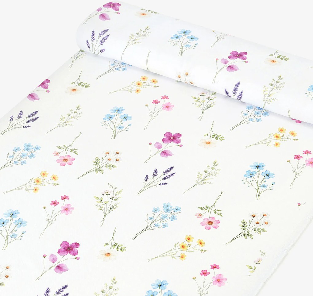 Goldea teflónová látka na obrusy - kvetinová záhrada 160 cm