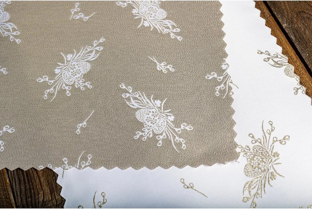 Dekorstudio Luxusný Veľkonočný behúň na stôl - zlatý WZ3