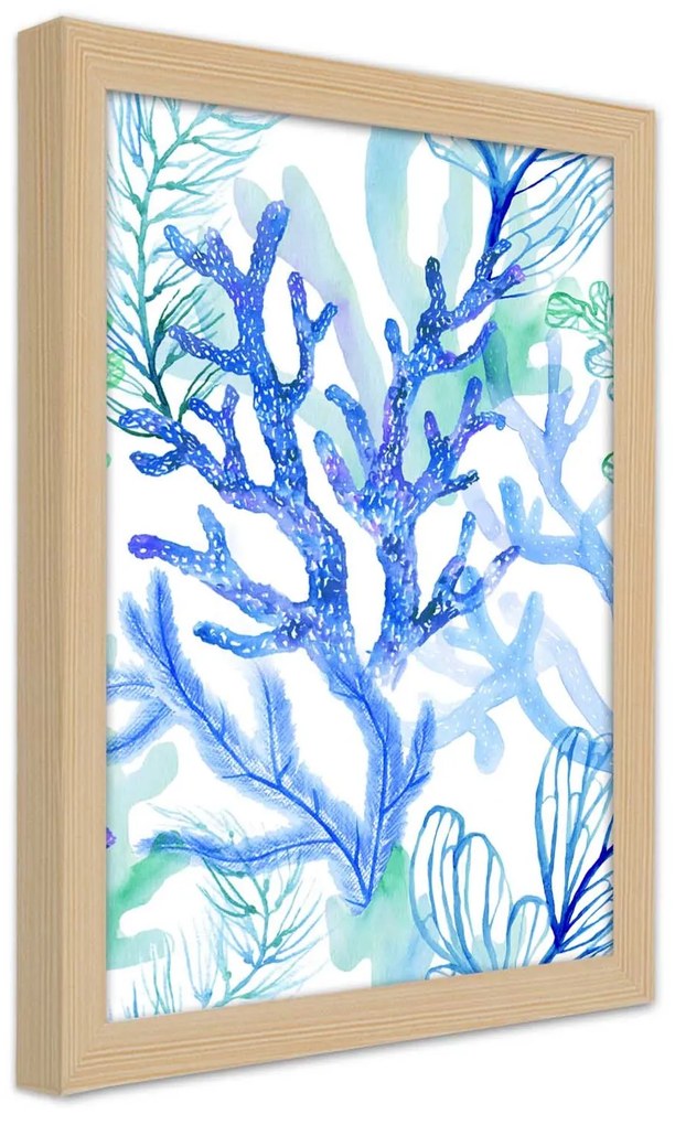 Gario Plagát Morské rastliny a koraly Farba rámu: Bez rámu, Rozmery: 20 x 30 cm