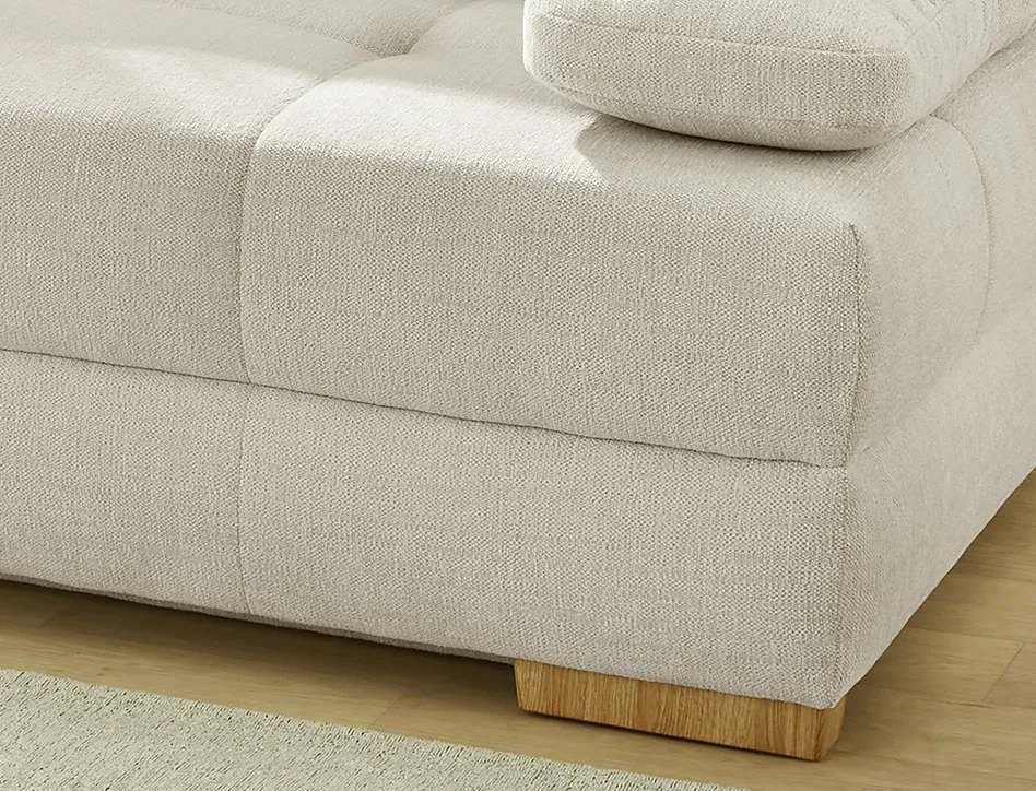 Rozkladacia pohovka na spanie Calli, béžová látka