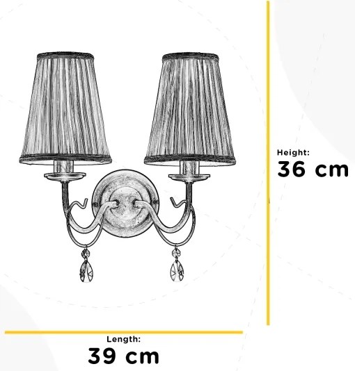 ONLI - Nástenné svietidlo DELIA 2xE14/6W/230V