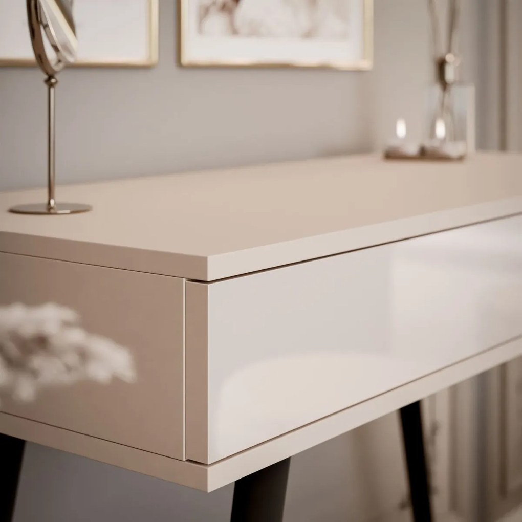 KONZOLA KATHLEEN KAŠMÍR LESKLÝ NA ČIERNÝCH NOŽIČKÁCH