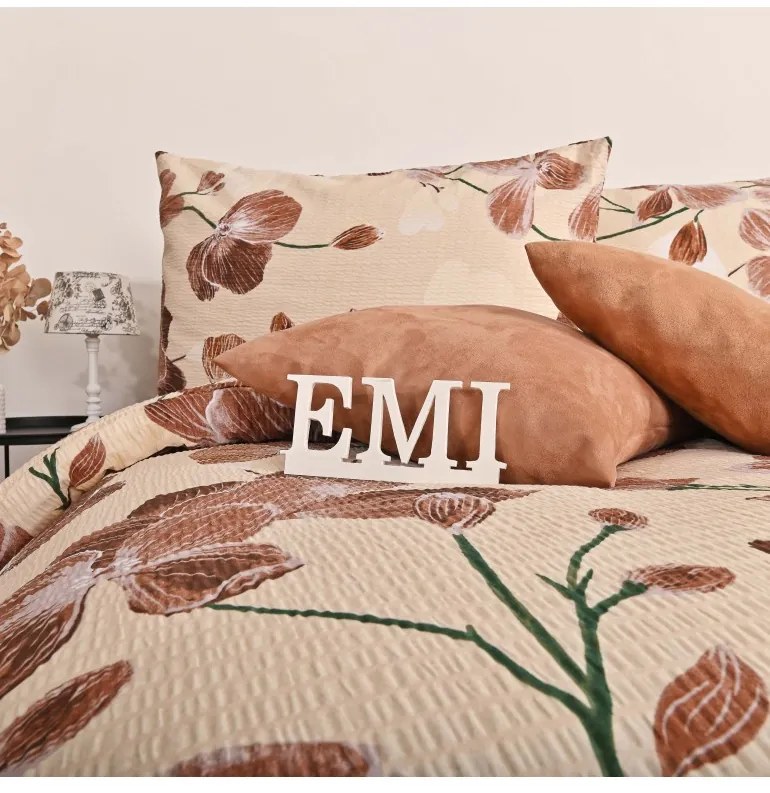 Obliečky krepové Davina EMI, Štandardný set jednolôžko obsahuje 1x 140x200 + 1x 70x90