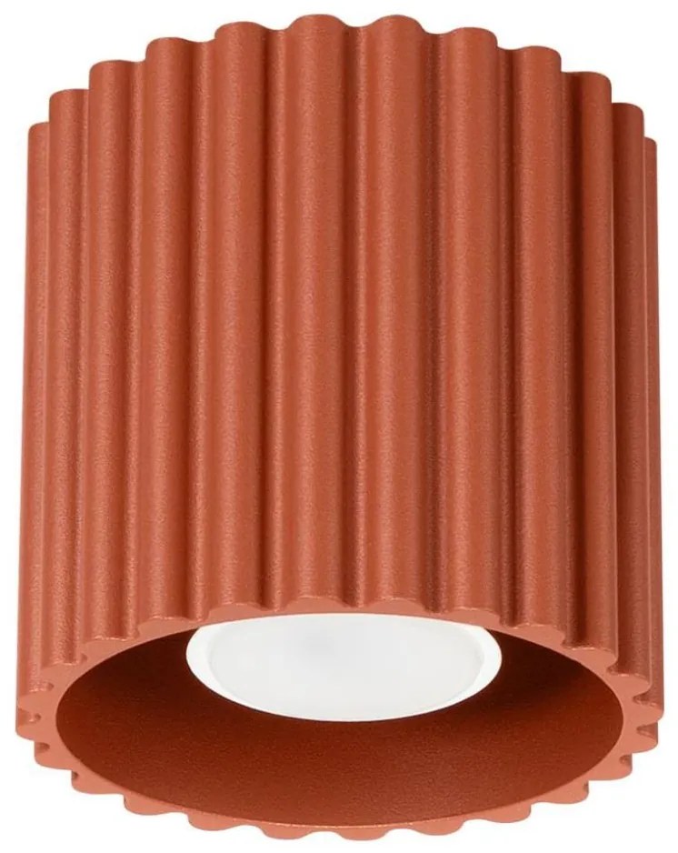 Sollux  SL.1799 - Bodové svietidlo AURA 1xGU10/10W/230V 10 cm oranžové