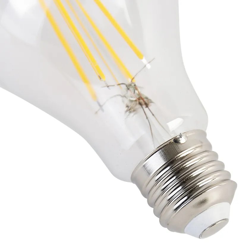 Sada 3 ks E27 LED svietidla A67 číra 8W 1055 lm 2700K