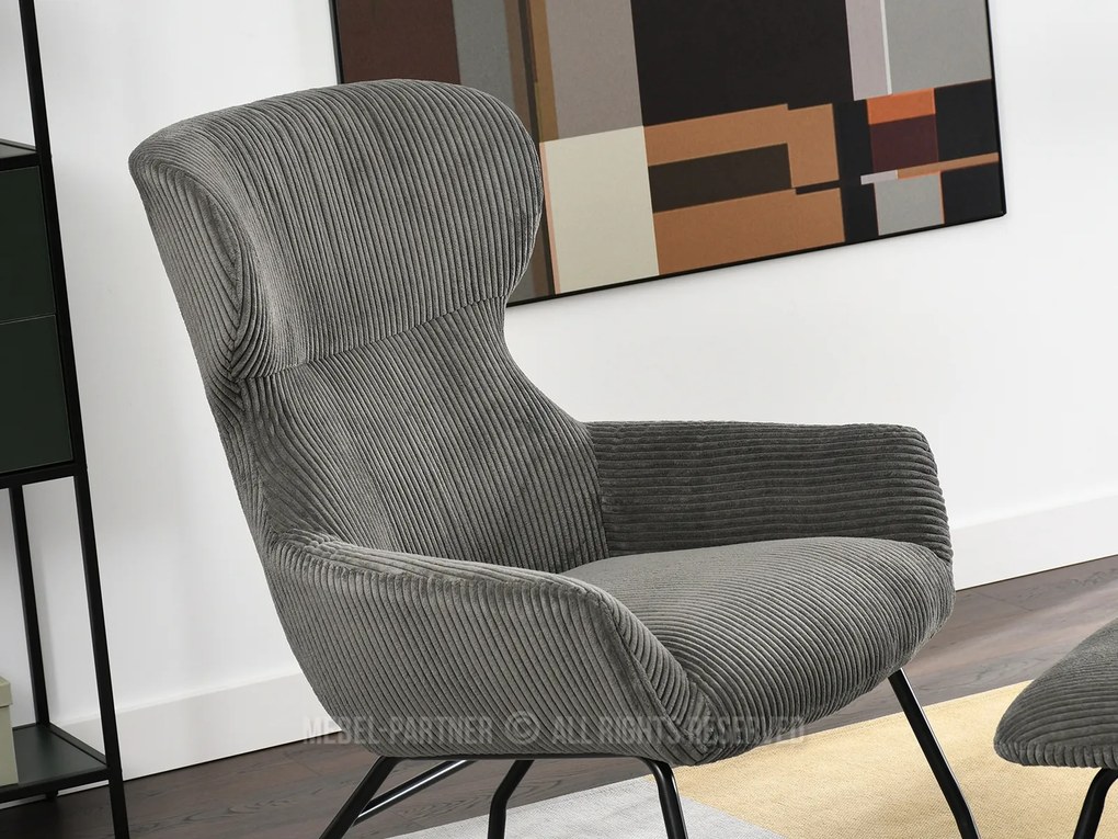 Kreslo Condor (grafit + čierna). Akcia -20%. Vlastná spoľahlivá doprava až k Vám domov. 1109986