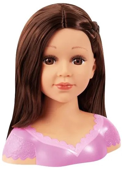 Bayer Design Hlava bábiky Charlene Super Model na česanie a líčenie (hnedá)  (100396275)