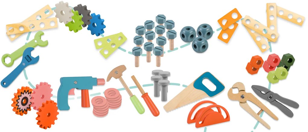 Drevená dielňa s náradím RK-876 Ricokids