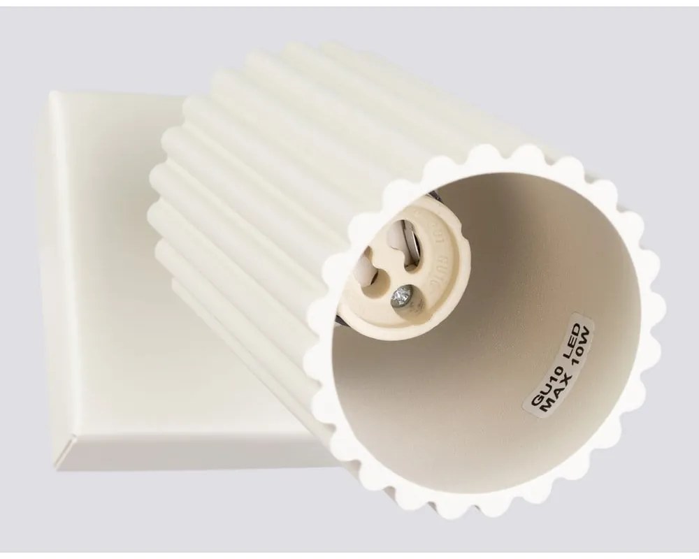 Krémovobiele bodové svietidlo 8x16 cm Gleam – Sollux