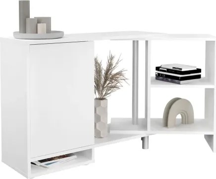 Flexibilný regál s úložným priestorom Flex 1, biely%