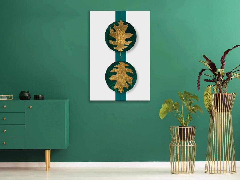 Artgeist Obraz - Green Wealth (1 Part) Vertical Veľkosť: 20x30, Verzia: Na talianskom plátne