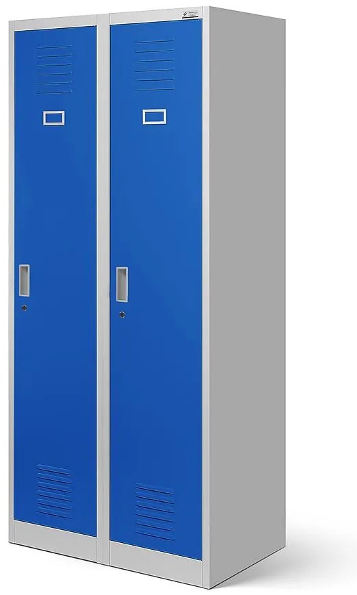 Skriňa Kacper kovová šedý/modrá