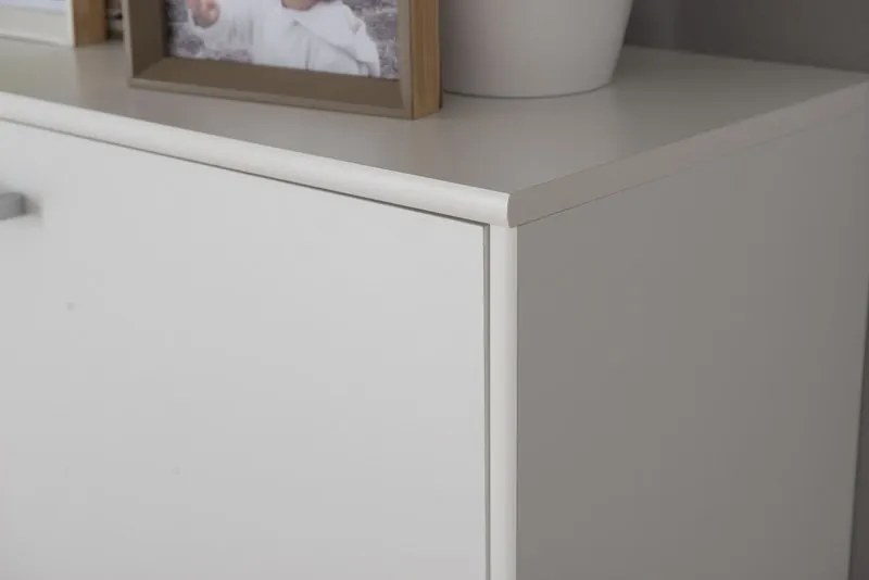 Nočný stolík Mega 40, biela