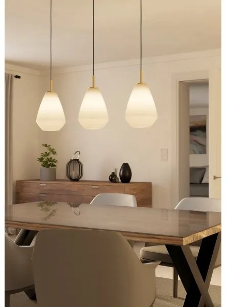 Eglo 900813 - Luster na lanku CAPRAROLA 3xE27/40W/230V
