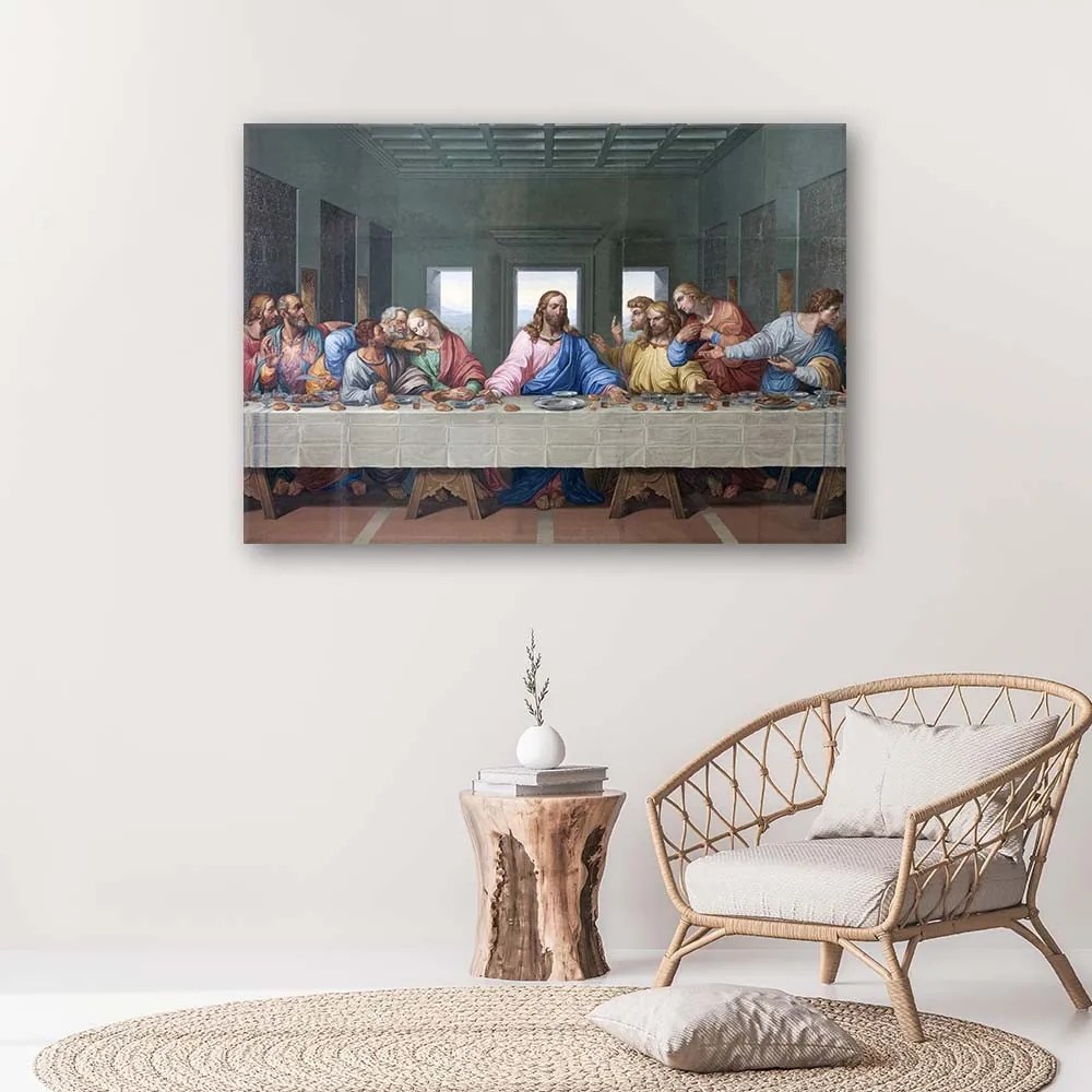 Gario Obraz na plátne Úryvok diela Posledná večera - Leonardo da Vinci, reprodukcia Rozmery: 120 x 80 cm