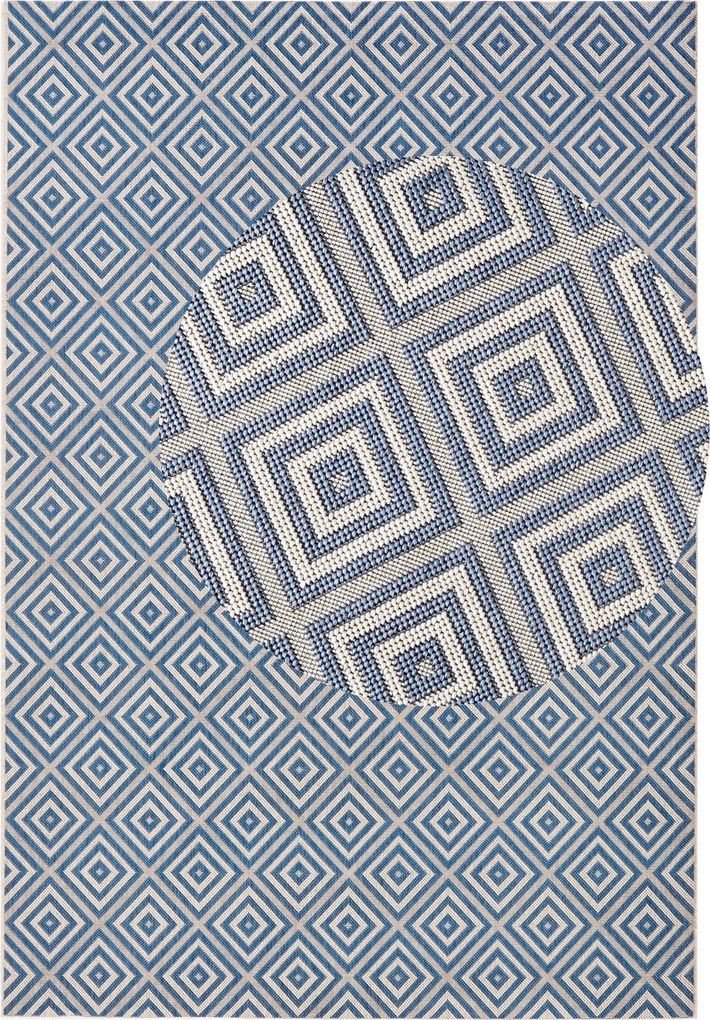 Hanse Home, AKCIA: 140x200 cm Kusový koberec Meadow 102468 Blue – na von aj na doma, modrá, chodba / predsieň