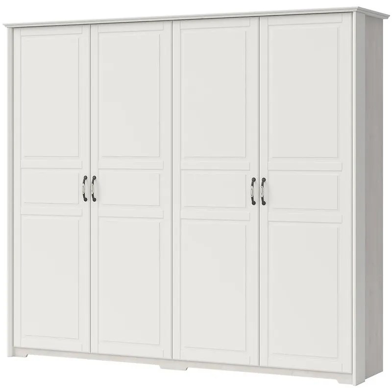 Skriňa 4d Evergreen p4/eg ivory mat