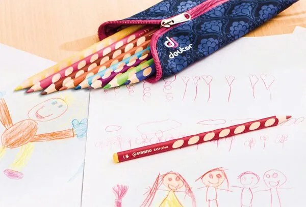 Pastelky Stabilo EASYcolors - 12 farieb, pre ľavákov