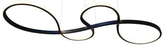 LED Luster na lanku SALSA LED/38W/230V 4000K čierna