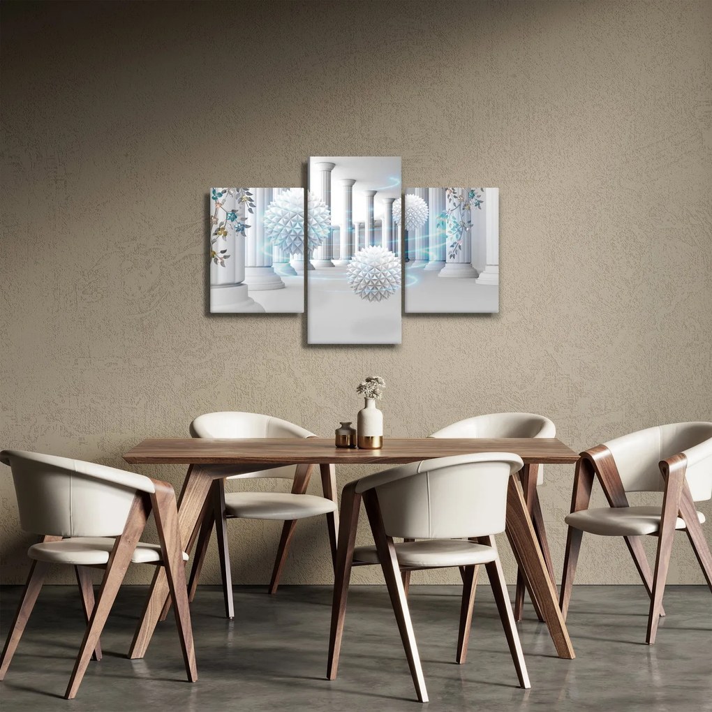 Abstraktný obraz v antickom štýle (90x60 cm)